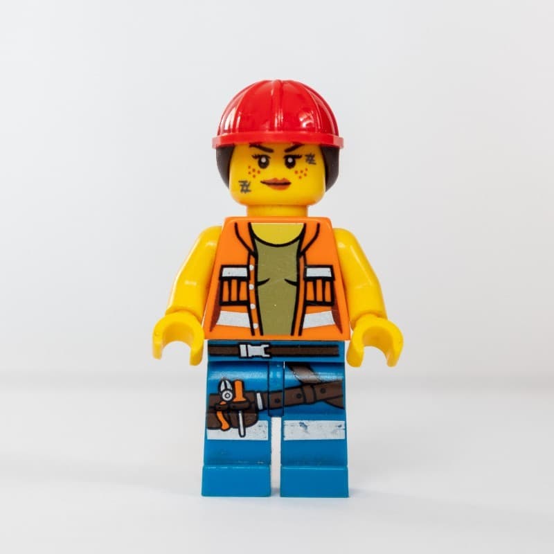 Lego Minifigure Gail the Construction Worker (CMF)