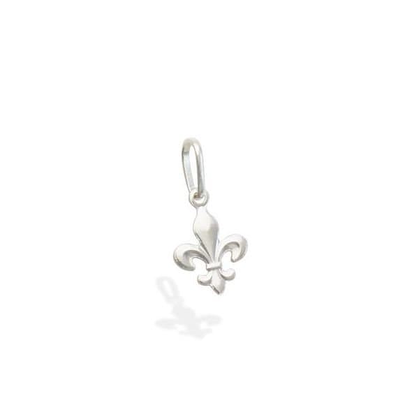 PINGENTE DE PRATA FLOR DE LISO