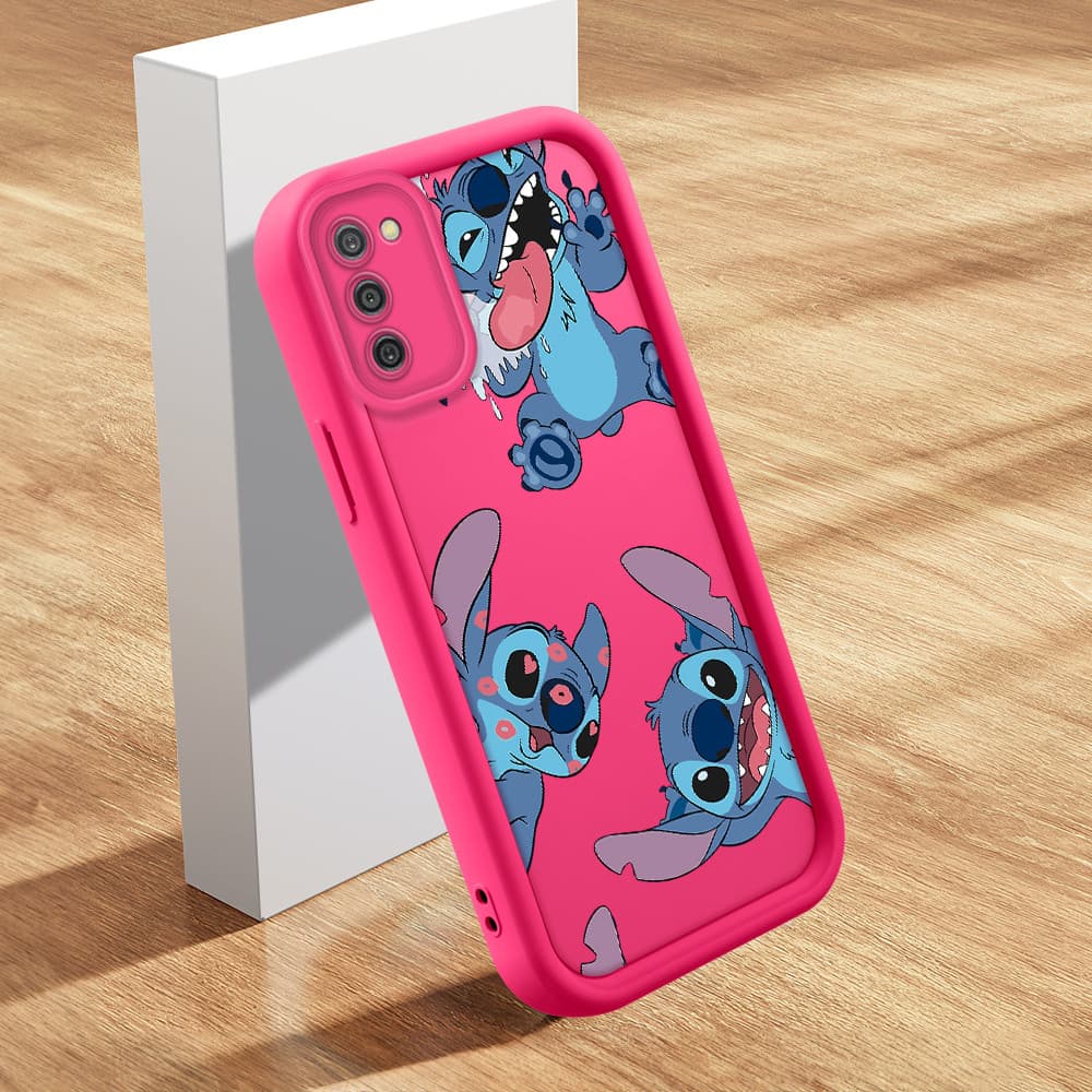 Capinha De Macia Silicone Capa Para Samsung Galaxy A03S A02S Capas Fofo Rosa Case Capinhas TY 2289