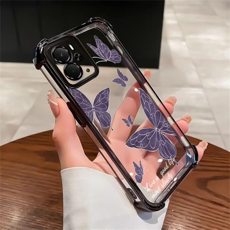 Capa Para Realme 14 5G 14T 5G 14 Pro 5G Capa Transparente silicone Case Protetora Capas