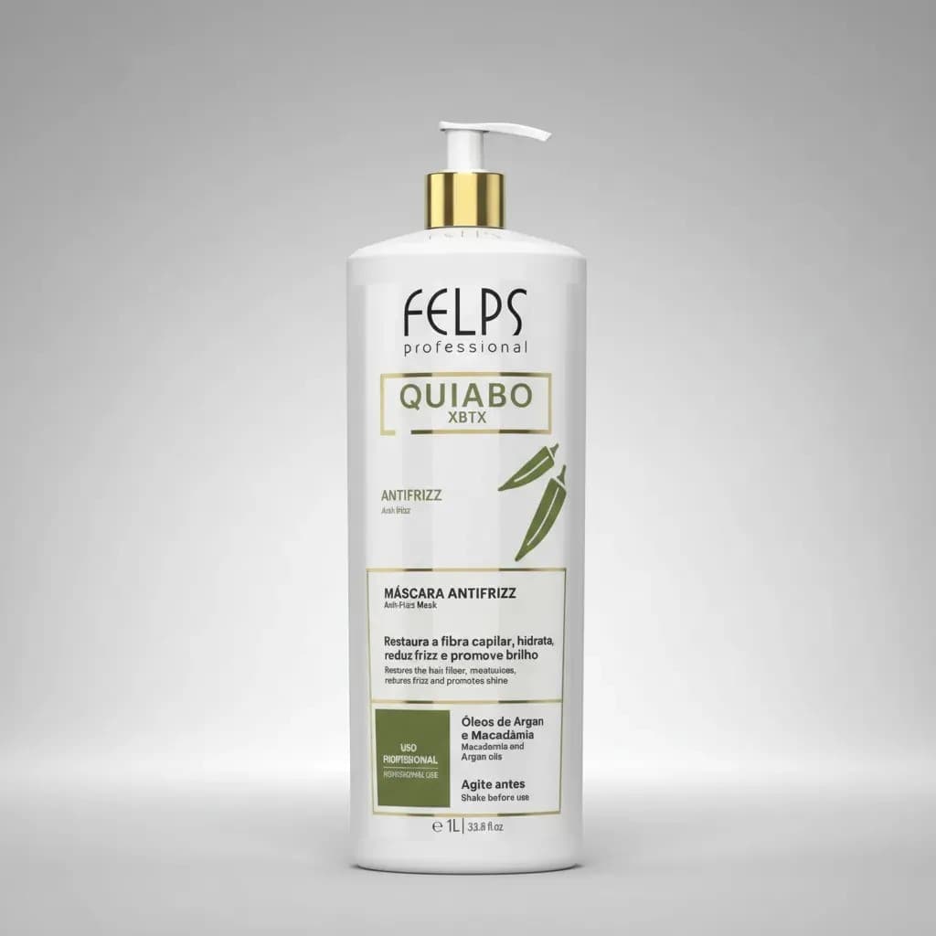 Felps Quiabo Xbtx Máscara Antifrizz 1l