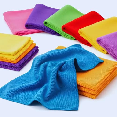 10 Panos Flanelas De Microfibra Para Limpeza Estética Polimento Automotivo Não Arranha Anti Risco Sem Fiapos Da Brilho C