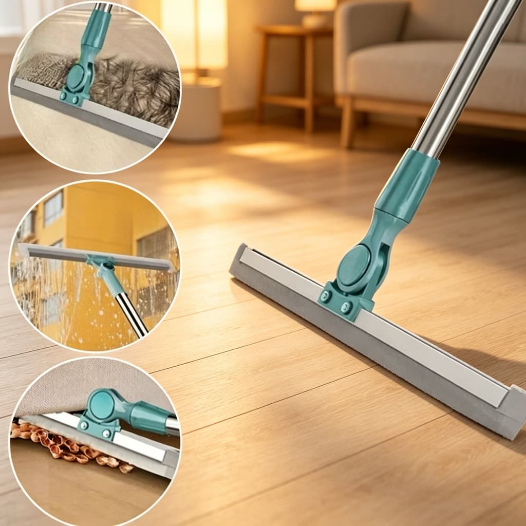 Rodo de Silicone Multifuncional 1,40M | Ideal para Banheiro, Janela e Limpeza da Casa