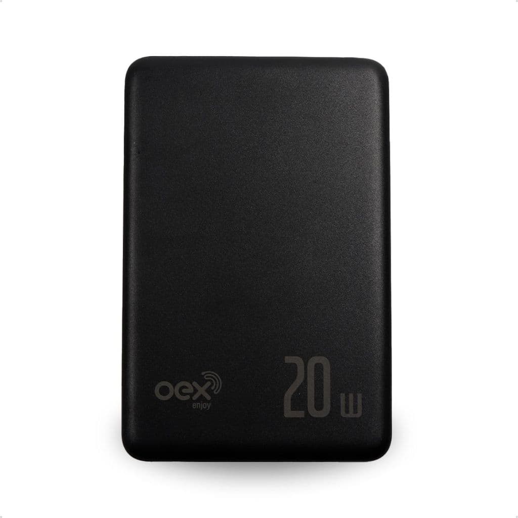 Power Bank Carregador Portátil Oex Slim PB400 5000mAh 20W Recarga Rápida Tipo-C Original
