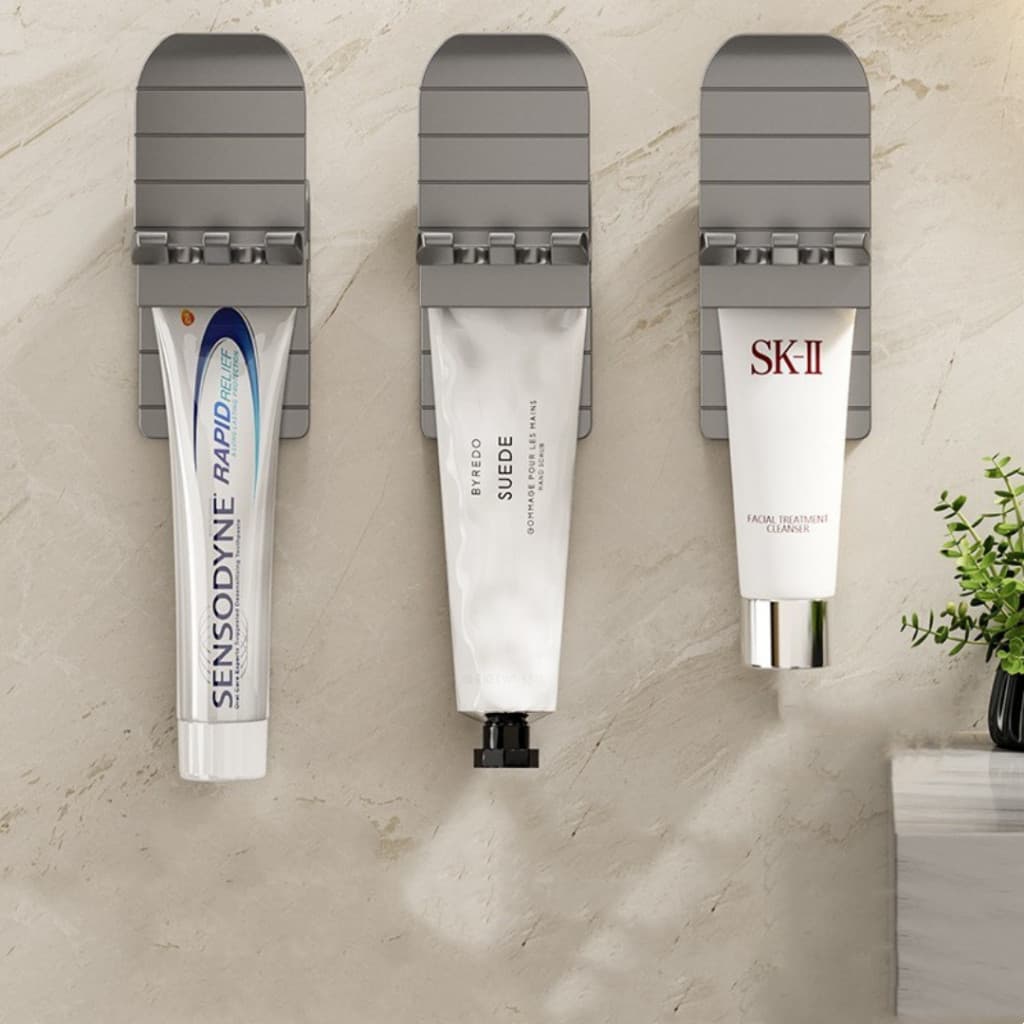 Suporte de Parede para Escovas de Dentes e Creme Dental Organizador Prático Banheiro