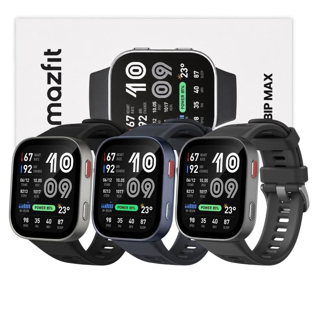 Smartwatch Amazfit Bip Max com GPS, AMOLED e 4GB - À Prova D'água