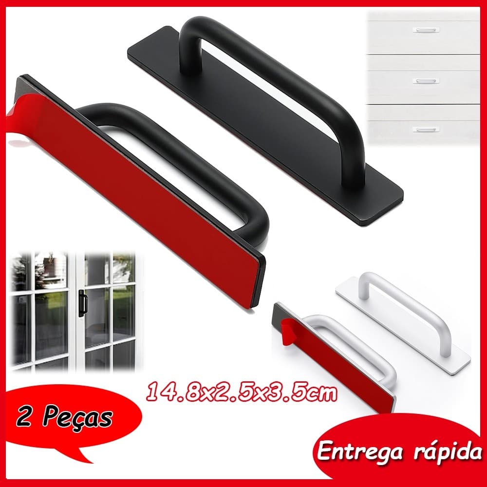 2 Puxadores de gaveta de  puxadores de porta de armário puxadores de móveis para guarda-roupa decoração de casa