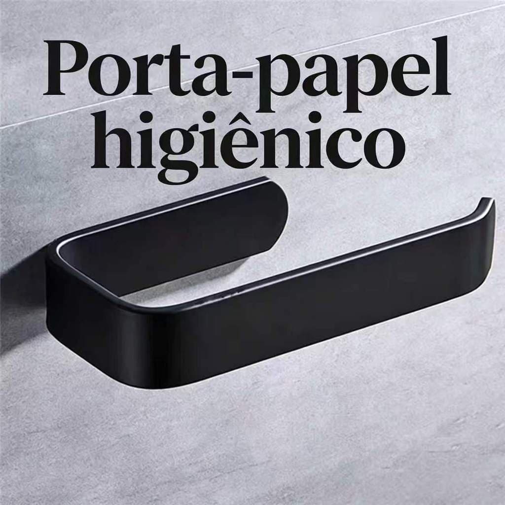 Porta Papel Higiênico com Adesivo Sem Furo Suporte Papeleira Resistente Banheiro