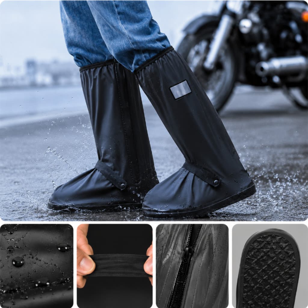 Capa de Chuva para Sapato de Moto | Polaina Impermeável Antiderrapante
