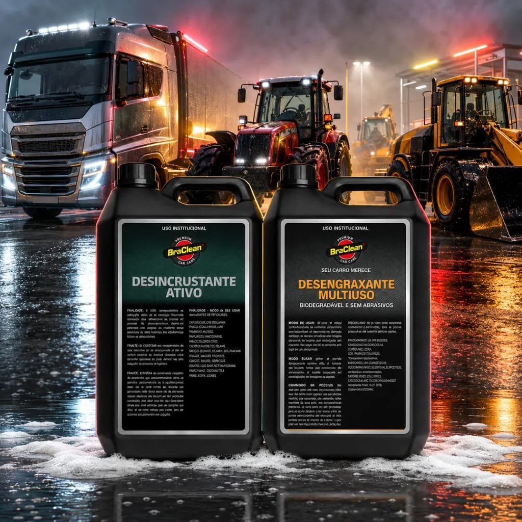 Kit Shampoo 10L Agro Trator Escavadeira Uso Automotivo Veicular E Construção E Frota Oficina