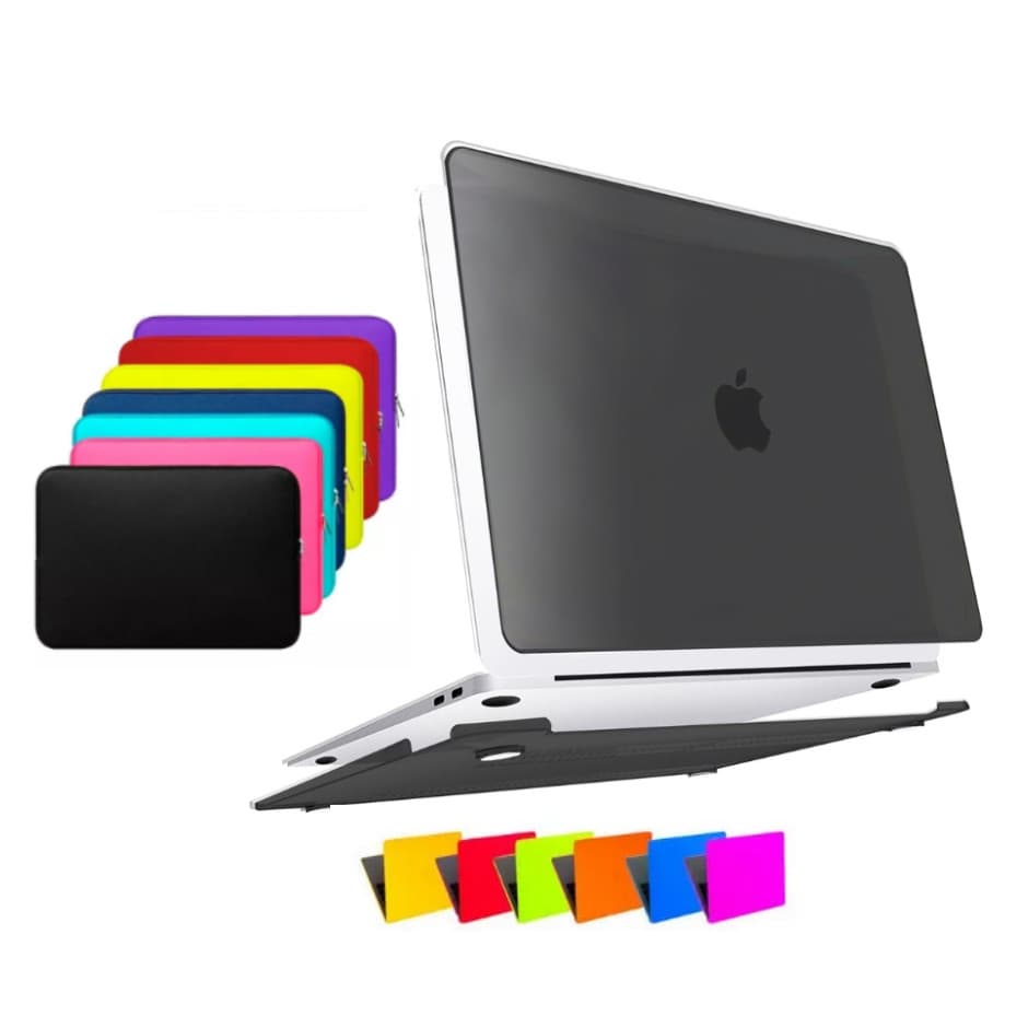 Case Capa Capinha Para Macbook Neo 13 A3404 Chip A18 PRO + Bag Neoprene Kit