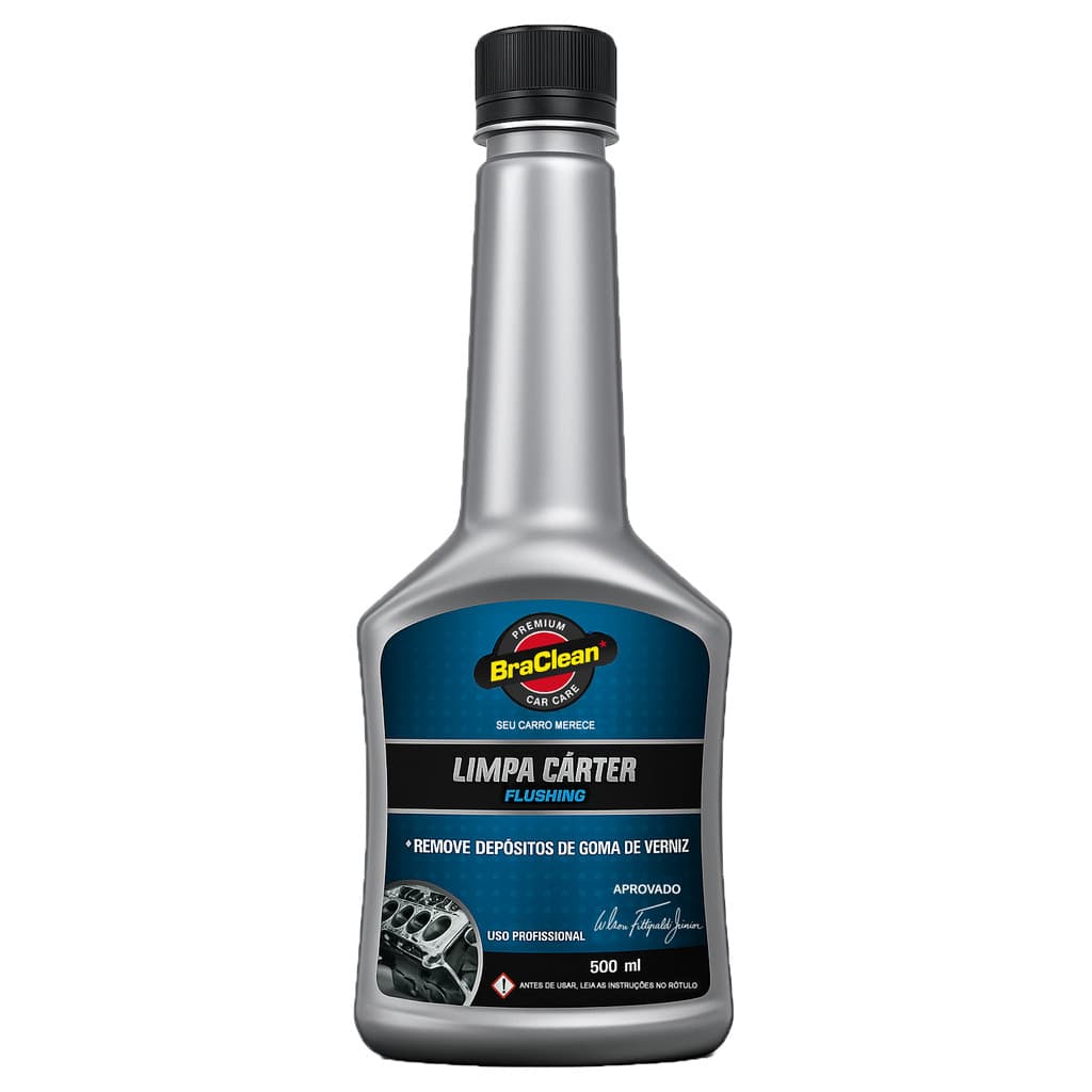 Limpa Cárter 500ml Tira Resíduos Sujeira Impurezas Limpeza Do Motor Etanol Alcool Gasolina Flex