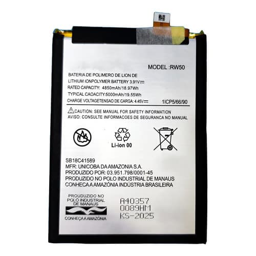 Flex Carga Bateria Rw50 Para G75 Xt2437 Nova