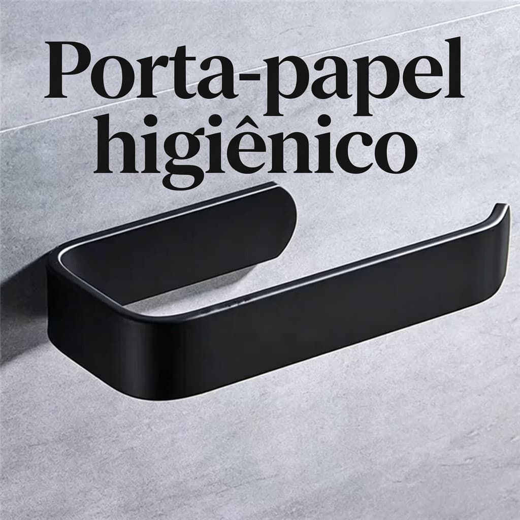 Acessório de Banheiro Suporte Papel, Forte Fixação, Uso Prático, Apartamento e Casa