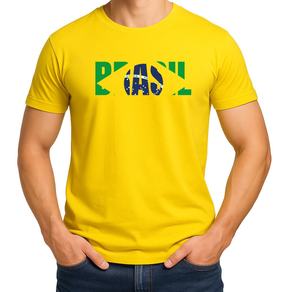 Camiseta Camisa Blusa Feminina Masculina Unissex 100% Algodão do Brasil para Copa MD5