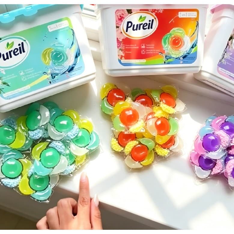Cápsulas para Lavar Roupas Detergente Concentrado Limpeza Profunda Perfume Duradouro