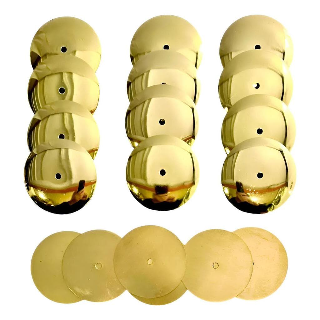 9 Pares Platinelas Pdz Latao Pandeiro Pagode Diâmetro 53mm