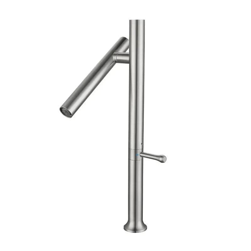 Torneira Gourmet Aço Inox 304 Dobrável 360° - Misturador Monocomando para Água Quente e Fria