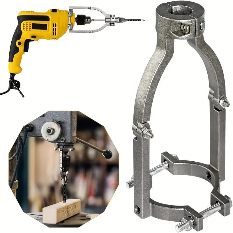 Suporte Para Furadeira De Furo Quadrado Trabalho De Suporte Fixo Para Máquina De Perfuração com cupom - Variação: