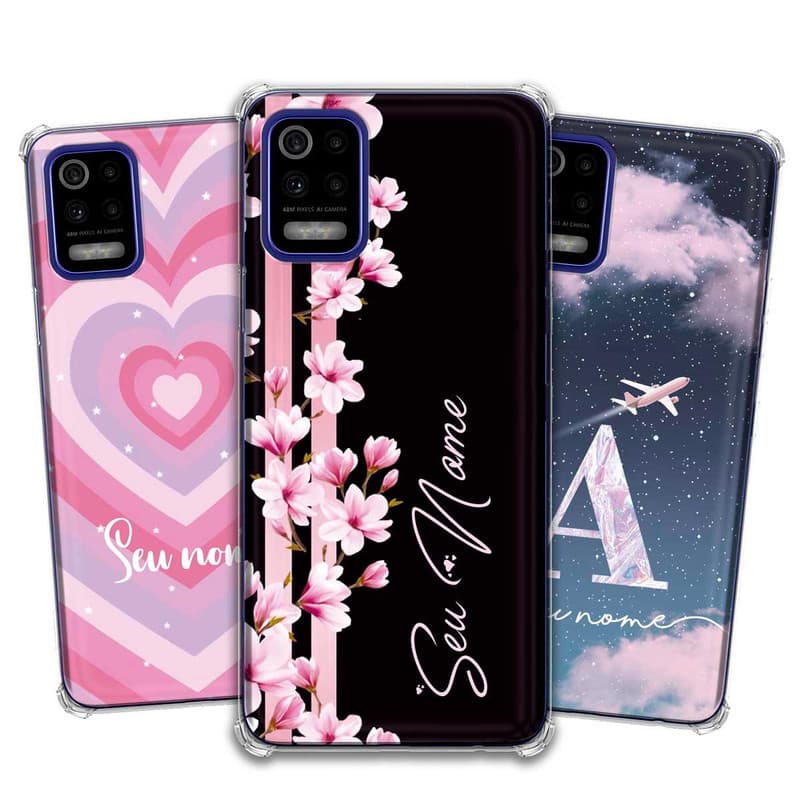 Capa Capinha - LG K62 - Personalizada Nome Inicial Full Color Exclusiva Presente Criativo