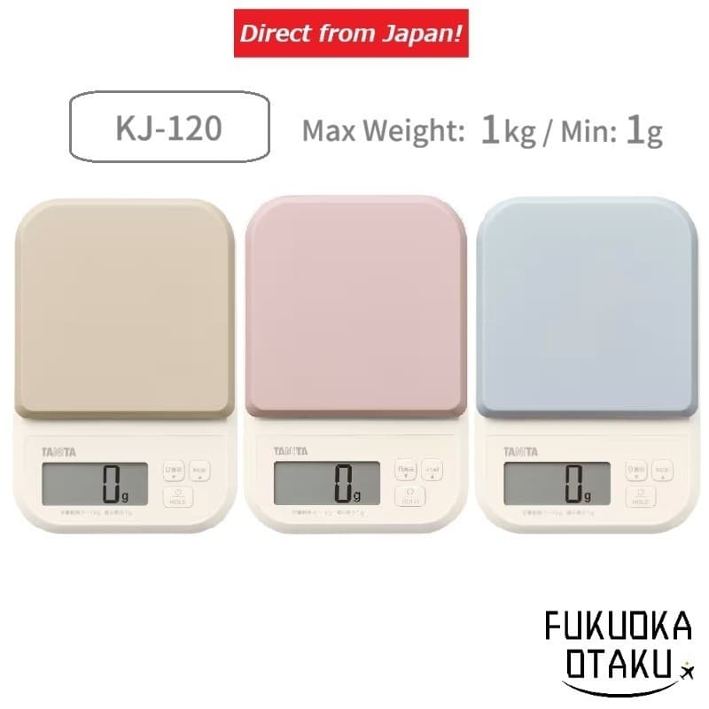 TANITA Balança Digital KJ-120 Graduação 1g Max 1kg 【Direto do Japão】