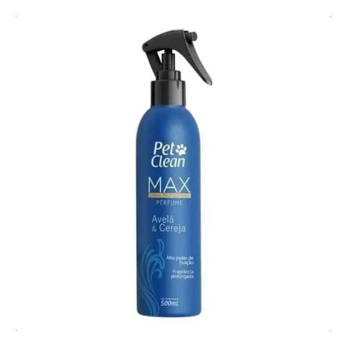 Pet Clean Perfume Essência Avelã Cereja Cães Gatos 500ml
