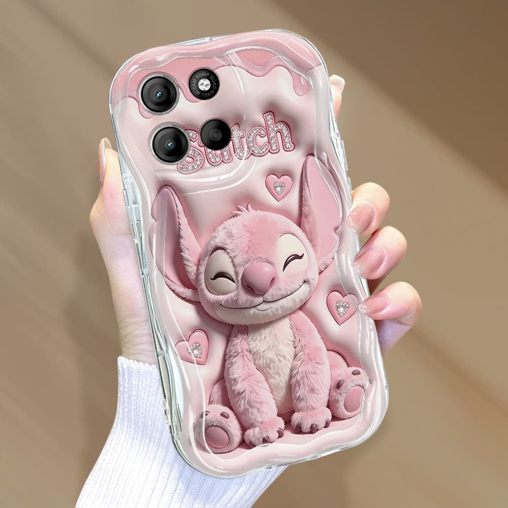 Capinha Para Motorola Moto G15 G17 Capa De Silicone Macio Borda Wave Anti Choque Proteção Case NYW 3405