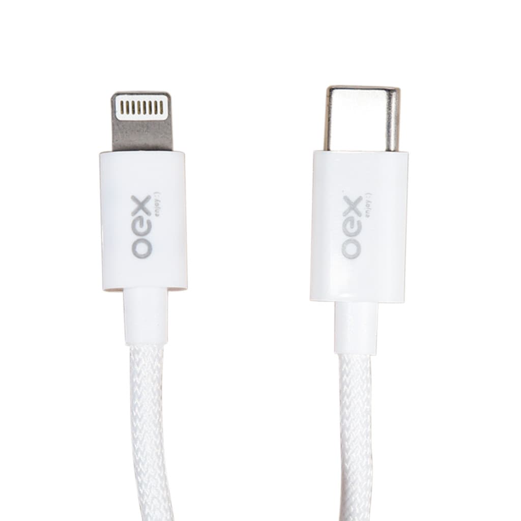 Cabo Carregador CE211 Tipo C Para Lightning iPhone 27W Turbo PD 2 Metros Nylon Trancado Transferencia