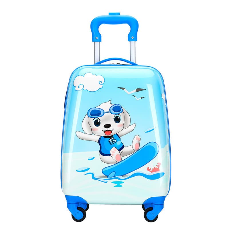 Mala Infantil de Bordo e Escolar 47x29x20cm - ABS Leve, Resistente e com Rodinhas 360°