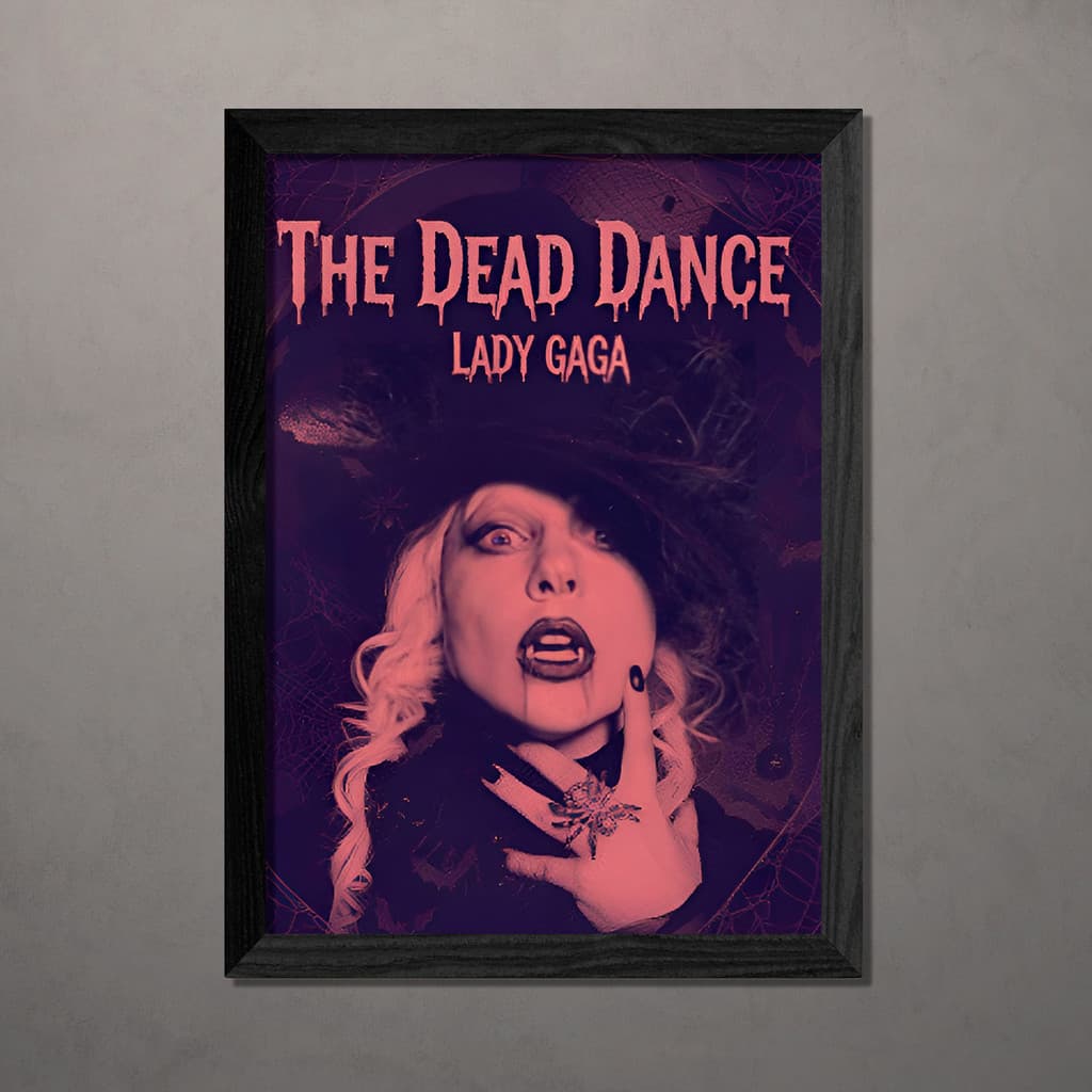 Quadro Decorativo Lady Gaga The dead Dance A4 Com Vidro