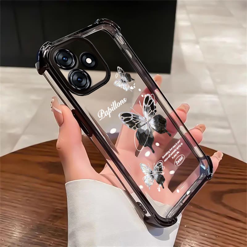 Capa Para Tecno Spark 10 Spark 10C Capa Transparente silicone Case Protetora Capas