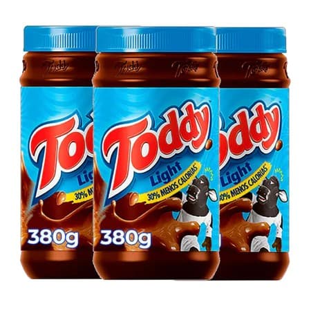 Kit 6 Achocolatado Em Pó Light Toddy Pote 380g