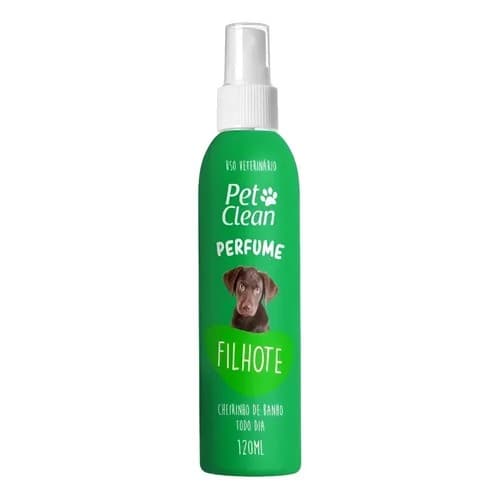 Perfume Pet Clean Filhotes 120ml para Cães e Gatos Colônia Suave Filhotes