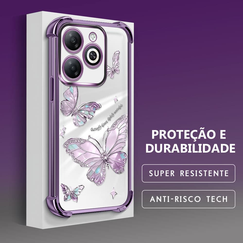 Capinha Transparente Para Infinix Smart 8 Pro HD Plus Hot 40i Tecno Spark 20 20C Pop 8 Go 2024 Capa Celular Macia FS1216