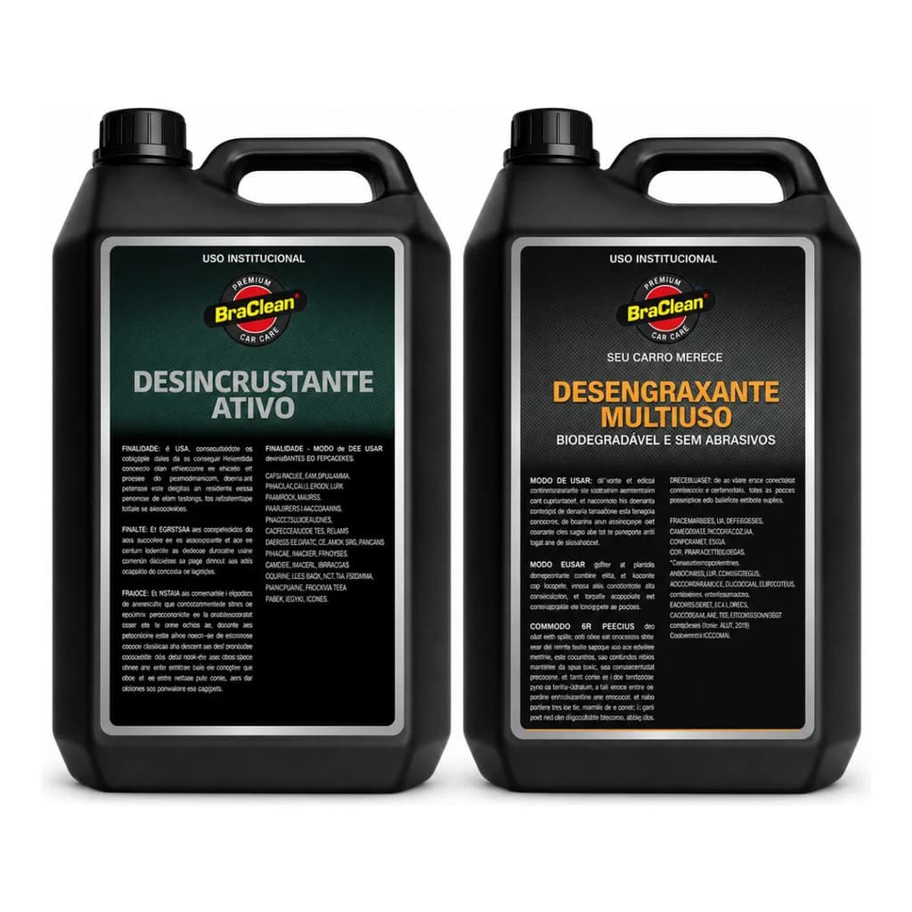 Kit Lavagem Veicular 10L Tratores Maquinário Agro Frota Oficina E Caminhão Uso Automotivo Geral