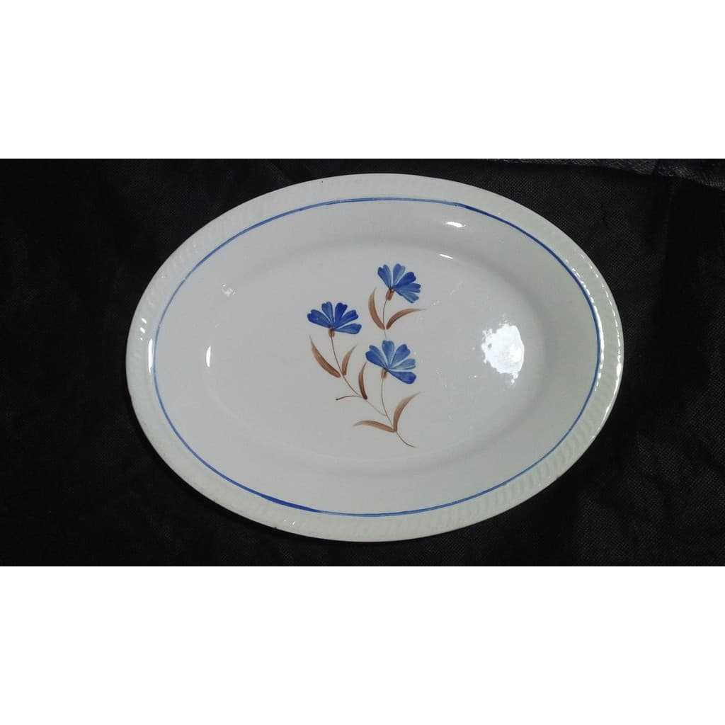 Travessa Porcelana Santo Eugenio - 27 Cm - Pintada À Mão - JL26