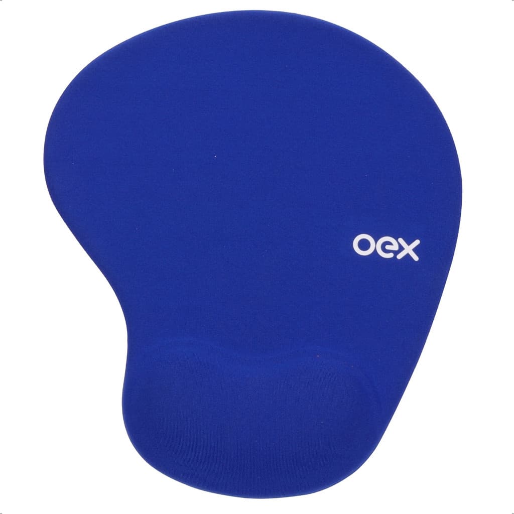 Mouse Pad Oex Gel Confort Mp200 Revestimento Tecido Apoio Ergonômico Para Pulso Premium