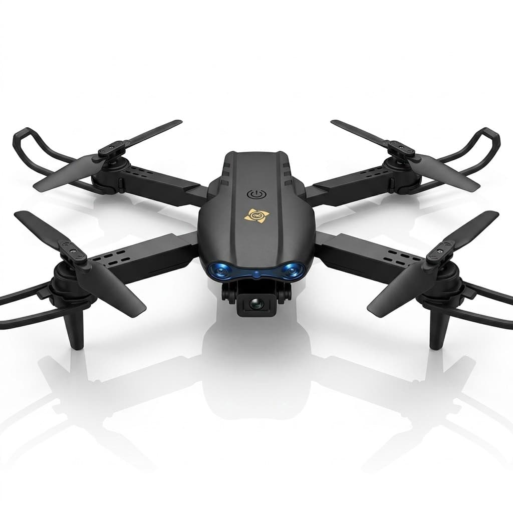Drone M8 Tesla 2 Cameras 4k Sensor Obstaculo Estabilizacao Controle Remoto Bateria 1800mah Filmagens