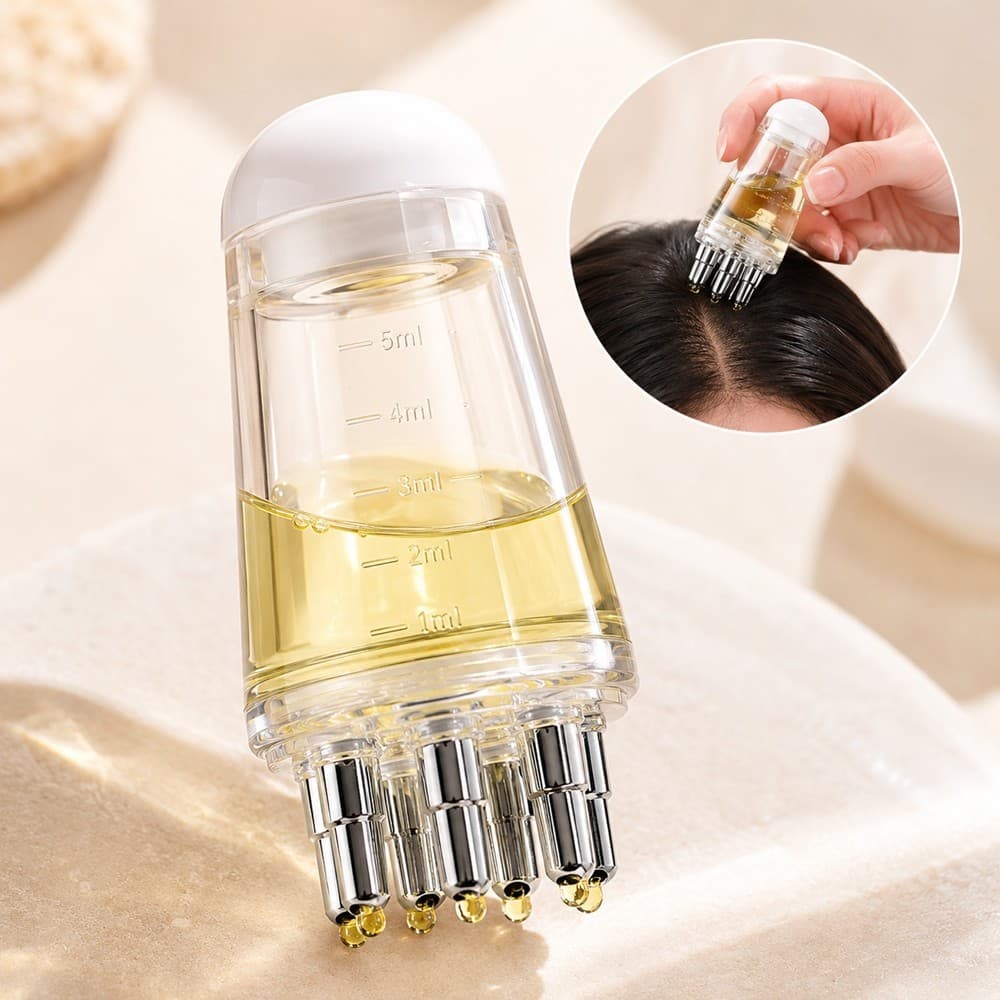 Mini Aplicador Portátil Óleo Soro De Crescimento Capilar Tratamento Para Couro Cabeludo