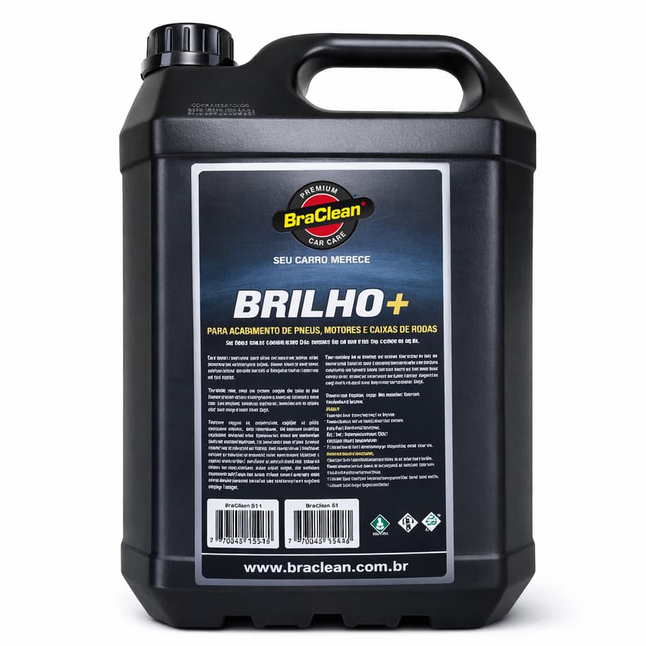 Abrilhantador Finalizador Galão 5 Litros Brilho E Acabamento Caixa De Rodas Chassis Motor Automotivo