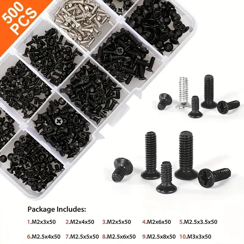 Kit de parafusos para Notebook | 500 peças Vendido(s) - Variação: