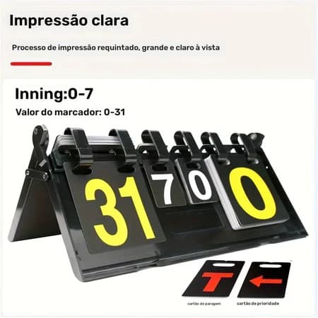 Placar De Mesa Pontuação Contador Marcador Jogo Dobrável Utilidades Vendido(s) - Variação: