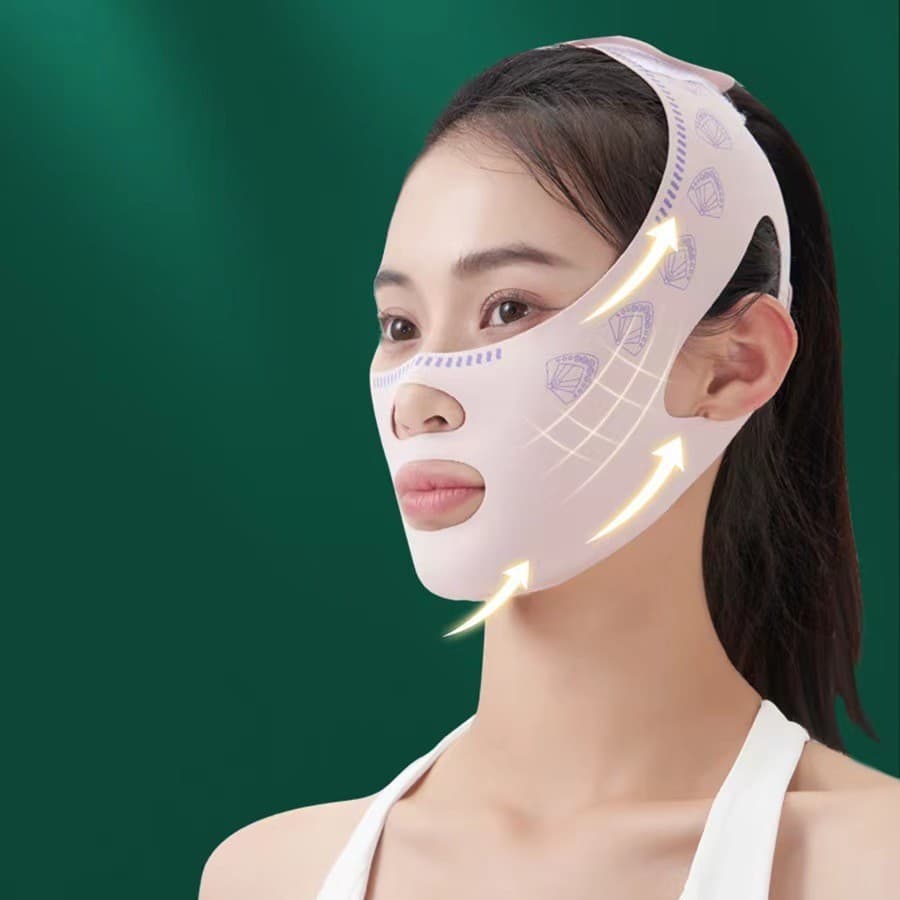MáscaraV Line Modeladora Facial Lifting Imediato Definição do Rosto Efeito Firmador Rejuvenescimento