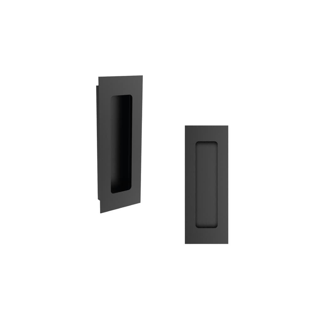 Puxador Concha/Cava 15cm Em Aço Inox Cor Preto Fosco (2un)