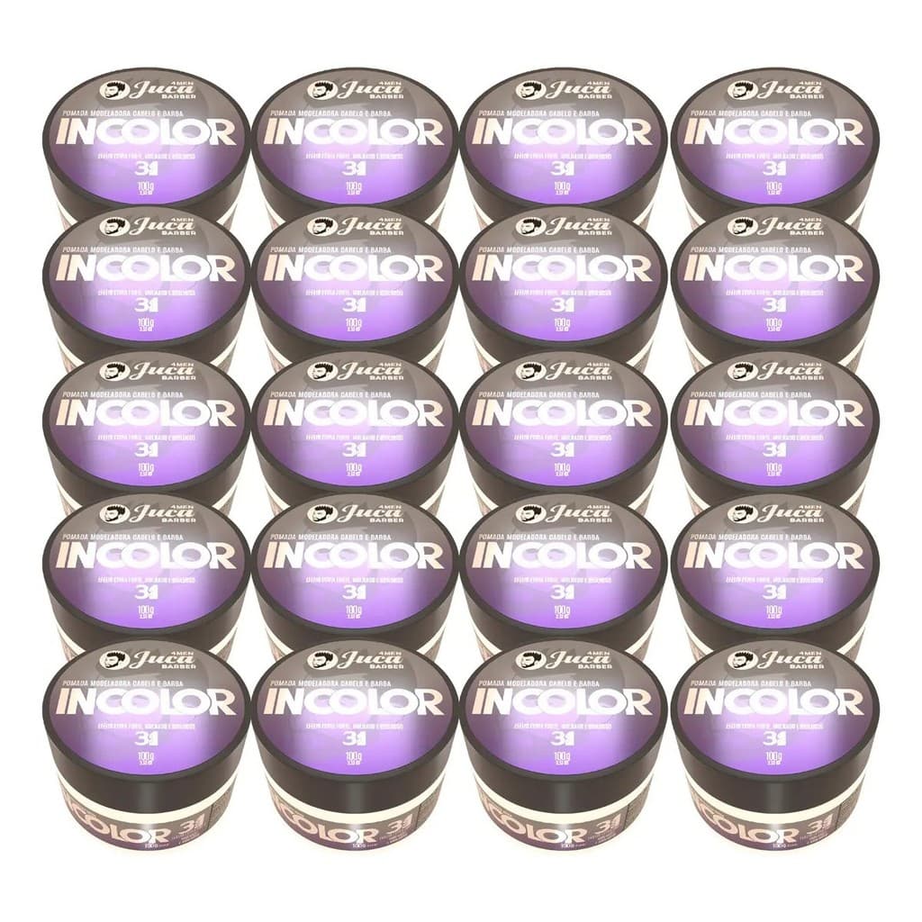 Kit 20un Cera Modeladora Fixadora Capilar Incolor 100g Juca