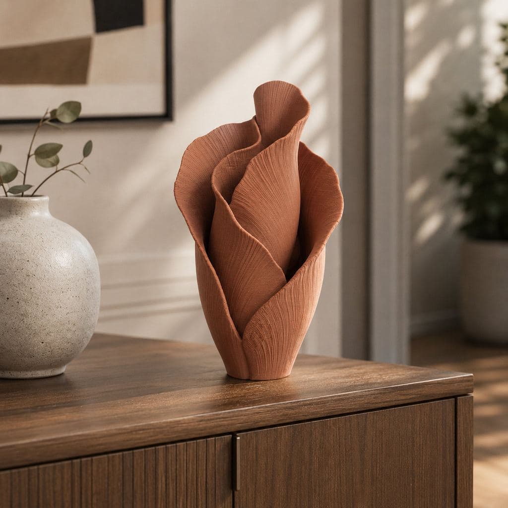 Escultura Veil Petal Decorativa