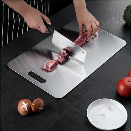 Tábua de corte 304 antibacteriana de aço inoxidável antimofo 46cm tábua de corte de cozinha Vendido(s) - 29*20m