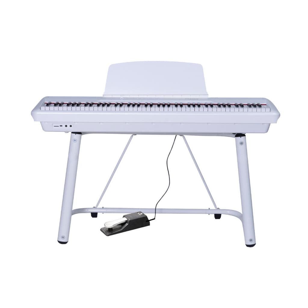 P60 Pearl River Piano Digital Branco com estante U Bivolt