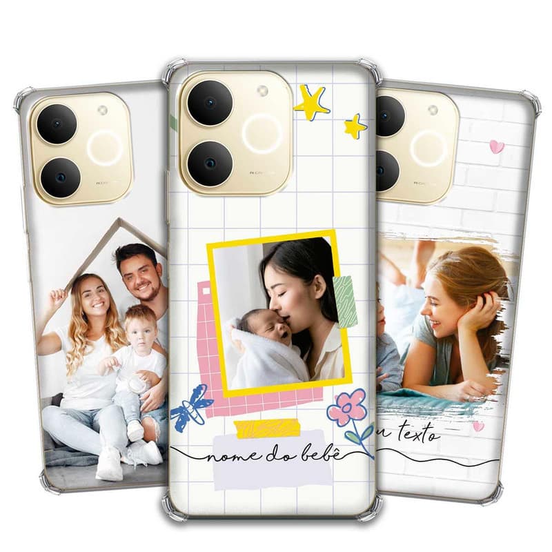 Capa Capinha - Realme Note 70 - Com Sua Foto Personalizada Anti-Impacto