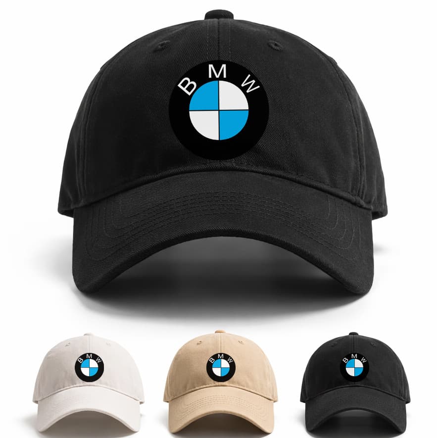 Boné Masculino Feminino BMW Logo Marca Alema Luxo Automotivo Carros Motor Qualidade Ajustável